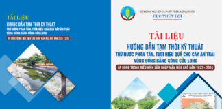 Tài liệu hướng dẫn tam thời kỹ thuật trữ nước phân tán, tưới hiệu quả cho cây ăn trái vùng ĐBSCL