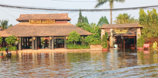 Triều cường gây ngập một số khu vực tại TP. Mỹ Tho
